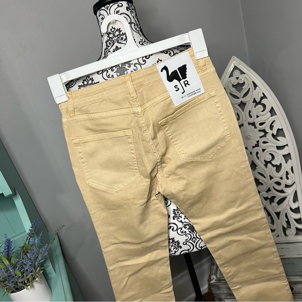 Free People x Sandrine Rose Medium Skinny Jean Size 26 NWT Sunflower - Picture 7 of 12